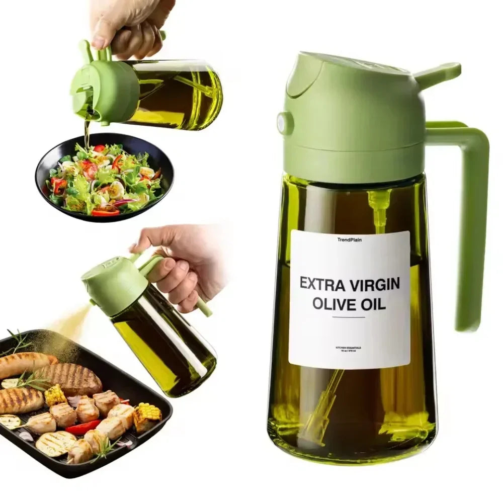 2 in 1 Olive Oil Dispenser Bottle 470ml