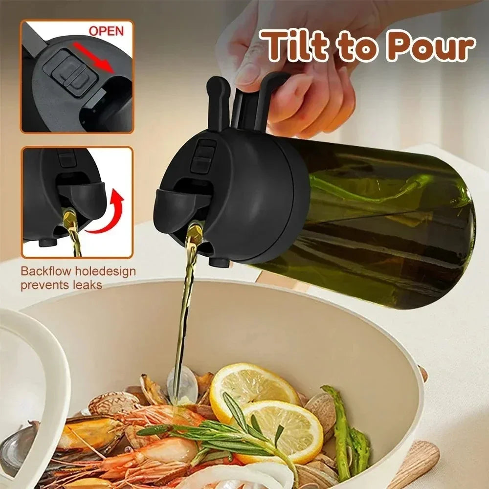 2 in 1 Olive Oil Dispenser Bottle 470ml