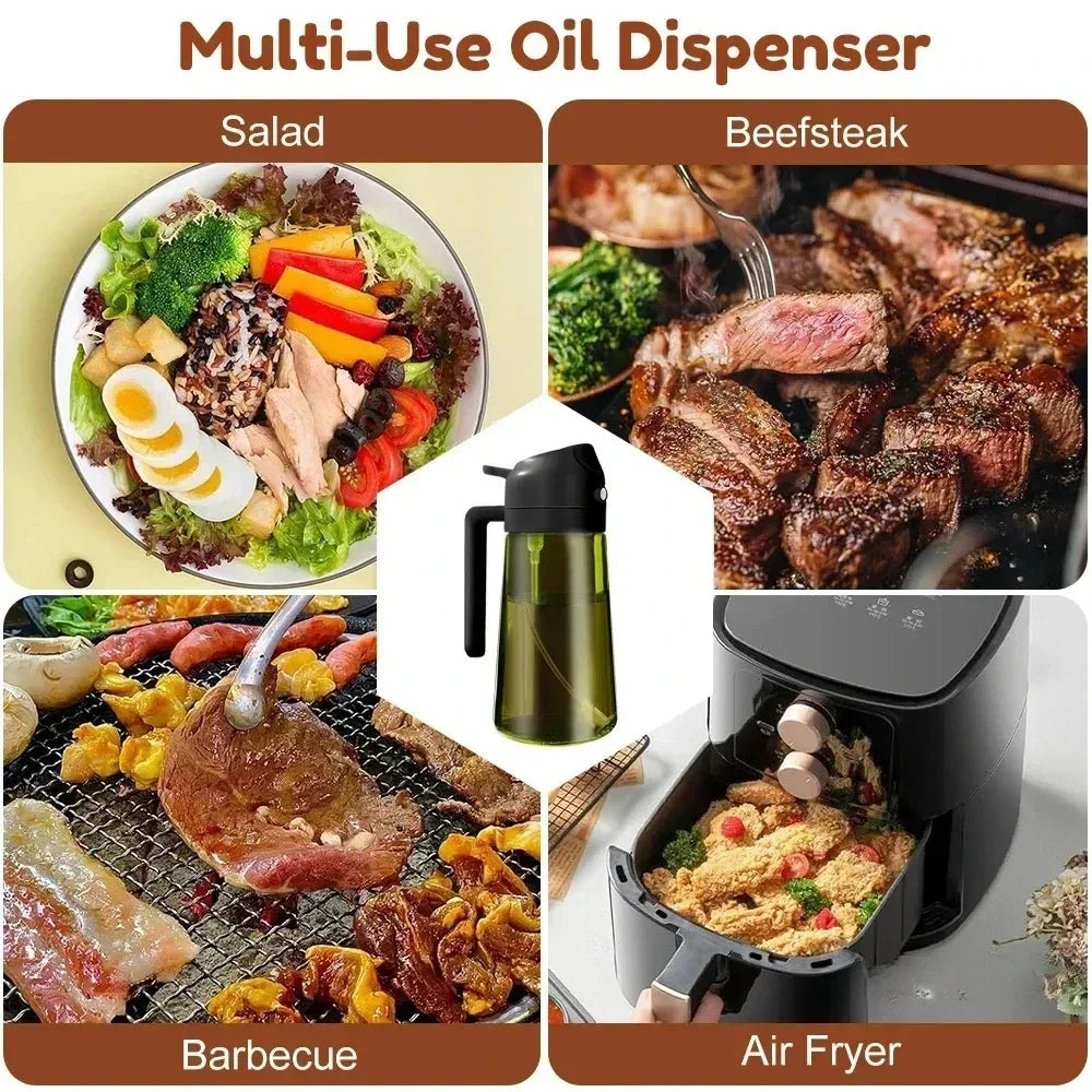 2 in 1 Olive Oil Dispenser Bottle 470ml